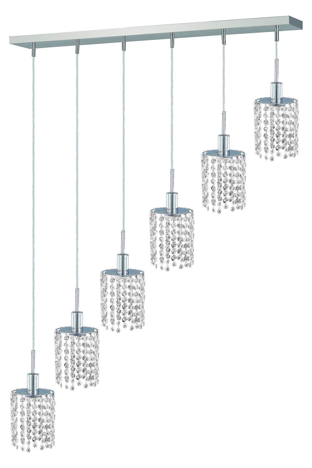 Elegant Cut Clear Crystal Mini 6-Light Crystal Pendant – Style: 7390826 XI56305814457